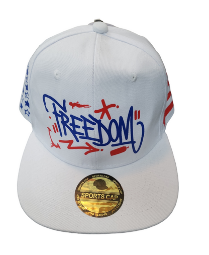 Grafitti Freedom, Stars, and Stripes Snapback Hat