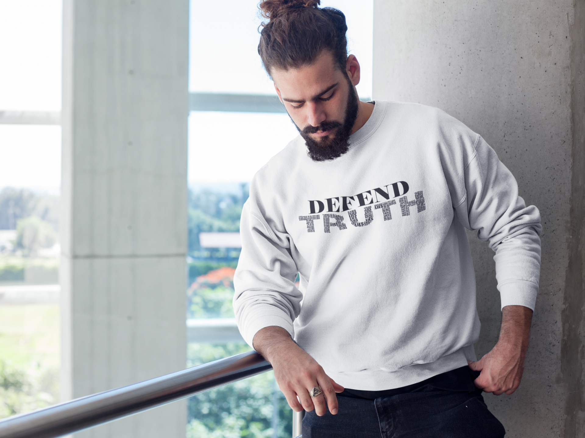 Defend Truth Crew Sweatshirt | ConsciousMafia