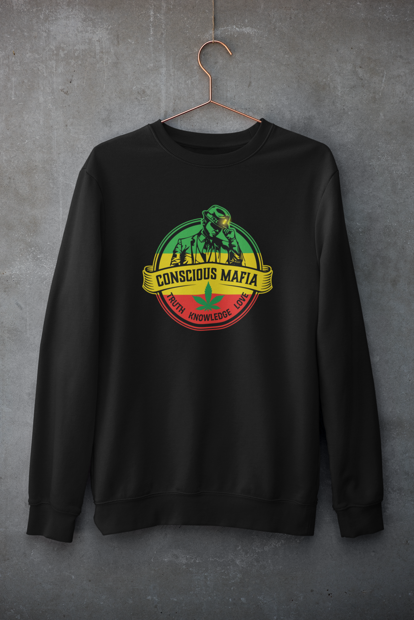 Rasta Crew Sweatshirt | ConsciousMafia